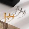 Unique Design Claw-shaped Connected Ring for Women INS-style Long Strip Water Drop Irregular Geometric Hand Accessory Jewelry