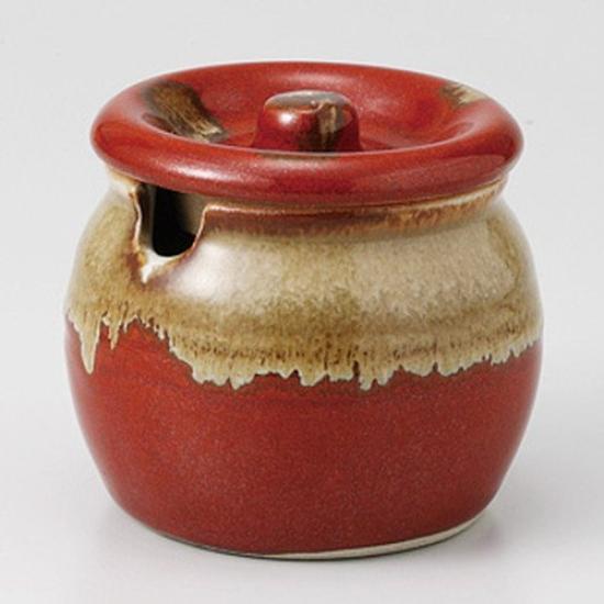 

Red Mini Jar x Japanese Food Commercial White-Flowing [7.2 7cm, 110cc, 207g] [Tableware] [Japanese Restaurant, Inn, Style, Service, Use]