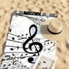 Musiknoten Klaviertasten Handtuch Schnelltrocknende Strandhandtücher Sind Geeignet Für Schwimmbäder Camping Yoga Und Das Fitnessstudio