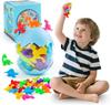 Dinosaur Egg Suction Toys, Creative DIY, 38PCS Colorful, Vibrant Colors, Portable Window Car Bath Game for Children