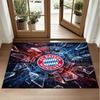 Bayern Munich Design Crystal Velvet Rug Soft Decorative Mat for Bedroom Entrance