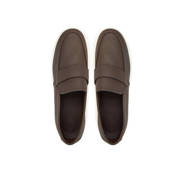 Мужские кроссовки Calvin Klein Moccasin lth unlined hm0hm01813 коричневые