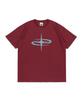 NET SOCIAL CLUB Orbit Connect Symbol Short Sleeve T-Shirt (Burgundy)