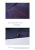 Korean Style Men's Slim Fit Blue Striped Three-Piece Suit