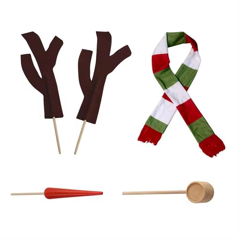 Scarf Snowman Dressing Making Kit Carrot Noses Christmas Snowman Kit Winter