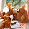 1-20PCS Plush Persimmon Wagging Tail Capybara Key Pendant Cute Plush Keychain Plush Doll Toy Schoolbag Pendant Present Pendant