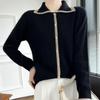 Women's Cashmere Cardigan Qinghe Cashmere 30% Cashmere 70% Wool Autumn and Winter Cashmere Cardigan Soft and Warm