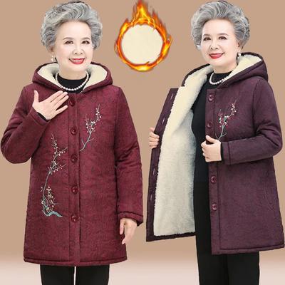 Autumn Winter New Long Thickened Sheep's Wool Imitation Velvet Mom Jacket Women Warm Jacket