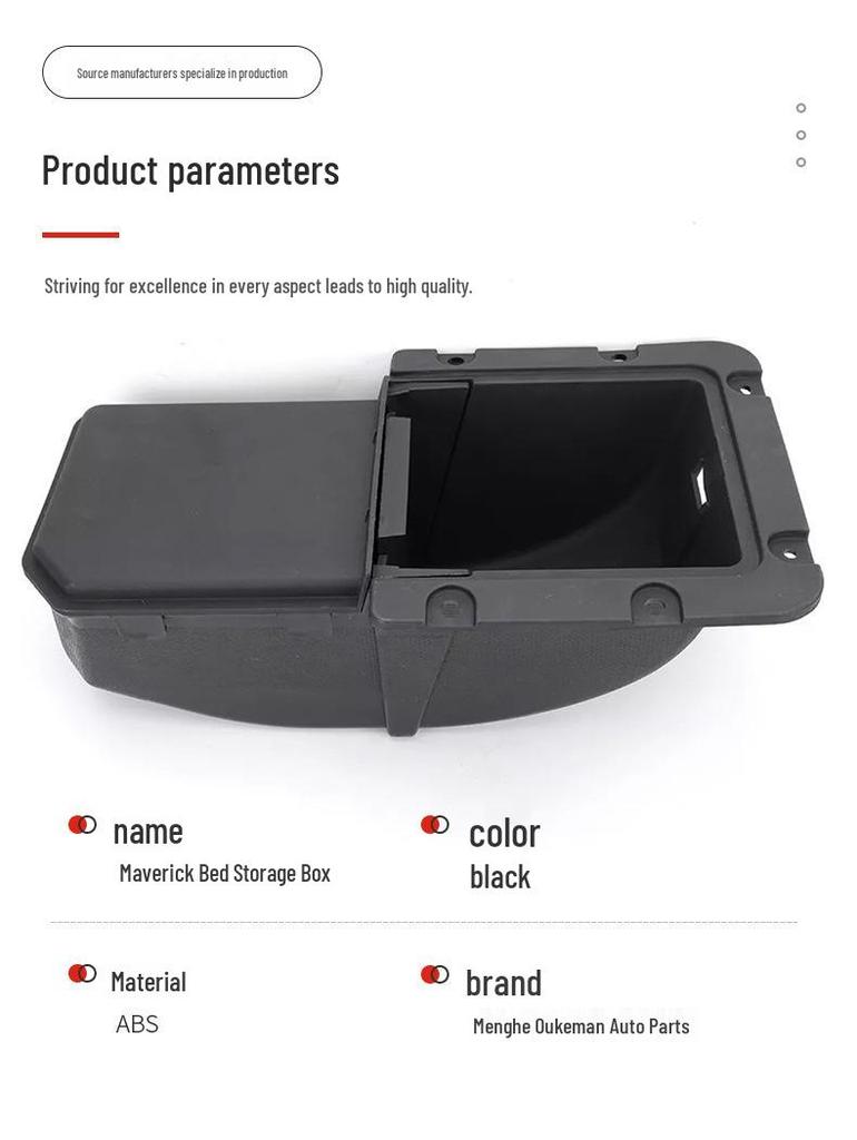 Maverick Ladeflächen-Aufbewahrungsbox für Ford Trucks 2022-2024