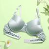 Silk Bra Double-sided Mulberry Silk Bra Thin No Steel Ring Seamless Underwear Women's AB Cup Solid Color Silk Bra