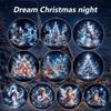Creative Christmas Pattern Theme Usb Projection Light 360° Rotating Hd Projection Lamp For Bedroom Home Background Decor