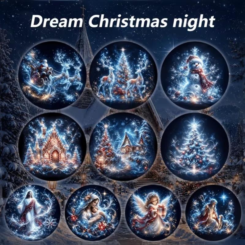 Creative Christmas Pattern Theme Usb Projection Light 360° Rotating Hd Projection Lamp For Bedroom Home Background Decor
