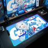 Hololive Gawr Gura RGB Mouse Pad Glowing Large Computer Mouse Pad Accessories XXL Pc Gamer HD Non-slip Deskmat Mousepad Keyboard