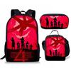 Zaino Stranger Things 4 per Bambini Studenti con Astuccio, Leggero Resistente Cartella Scolastica Borsa a Spalla