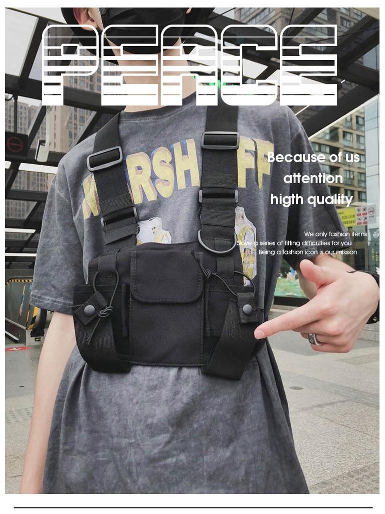 Unisex Chest Bag Vest: Tactical, Hip Hop, Cool Waist Backpack