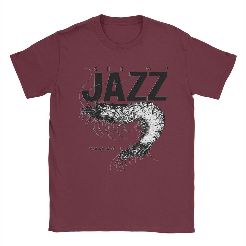 T-shirt Harajuku Estate Rara Viagra Boys Band Sgap Un Gamberetto Jazz Hip Hop T-shirt Cotone Vendita Calda Top a Manica Corta