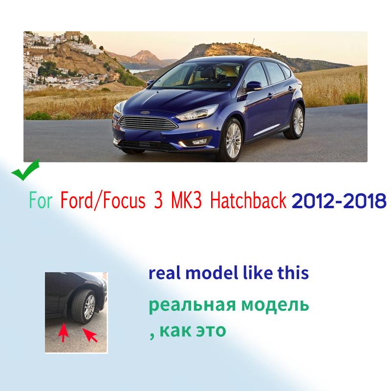 Car Mud Flaps Mudguards Mudflaps Splash Guards For Fender Accessories For Ford / Focus 3 MK3 Hatchback 2012-2018