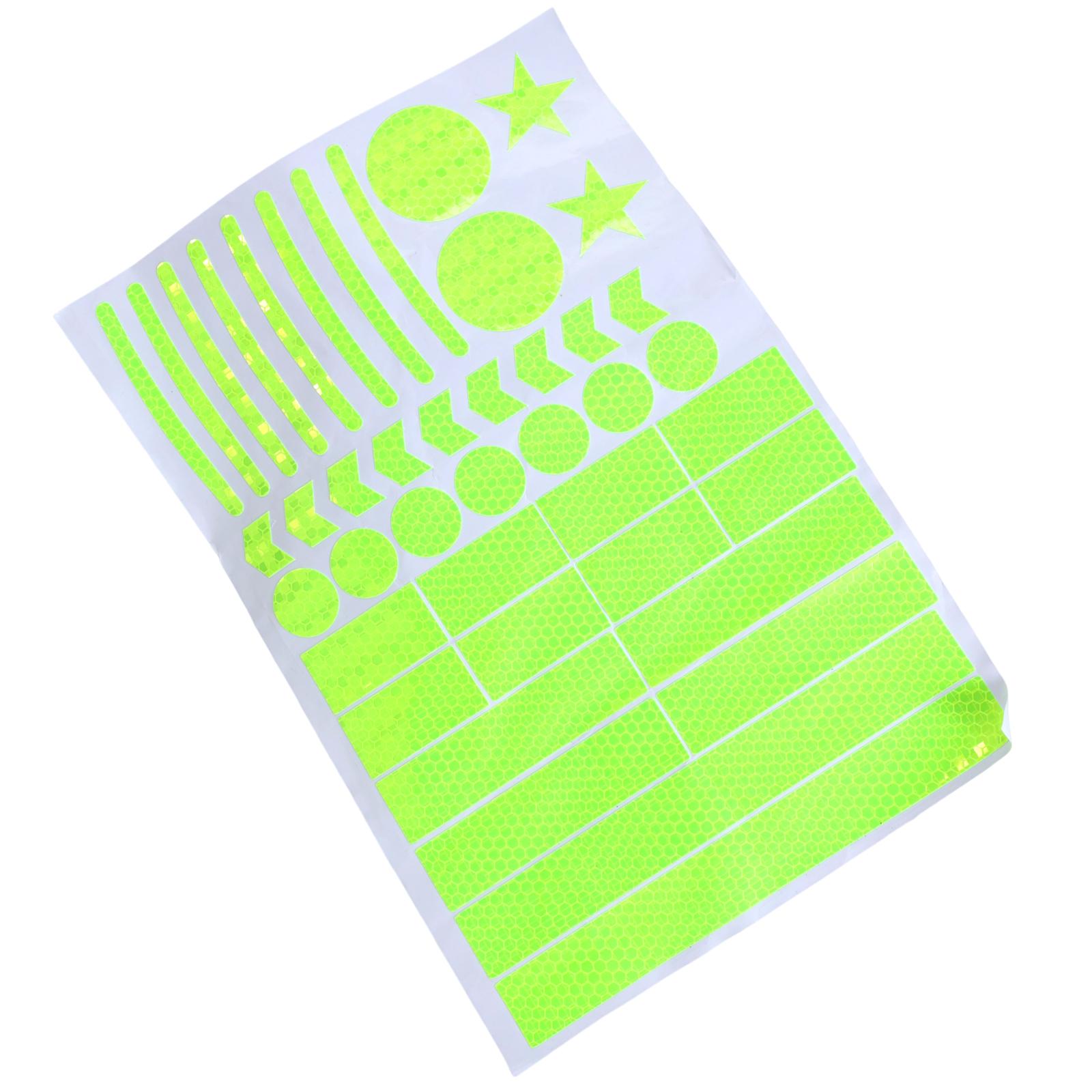 

High Reflective Tape Waterproofs Car Bike Helmets Reflective Sticker Cycling Bicycles Strong Reflective Sticker фарби люмінесцентні зелений колір