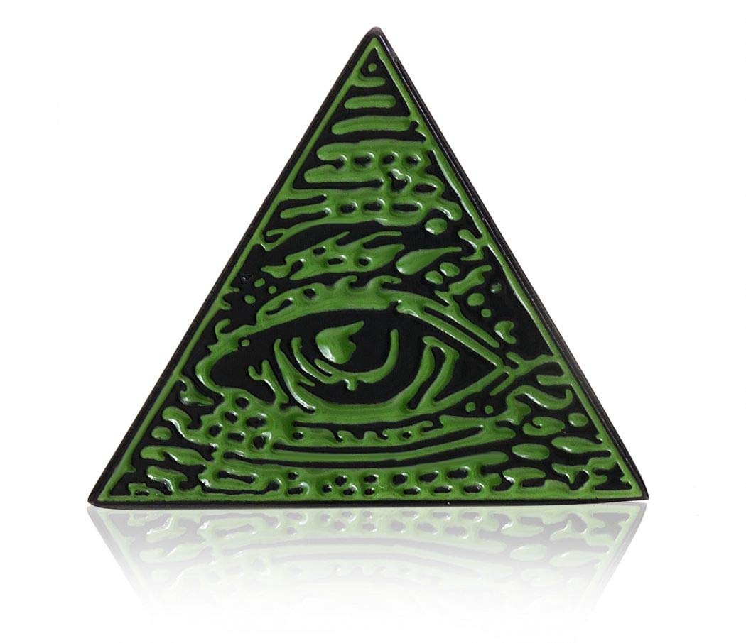 Don Flyee Illuminati Eye of Providence Pin, Freemason Symbol, Occult, Secret Society, Butterfly Clutch, Alloy, Gift, C0033