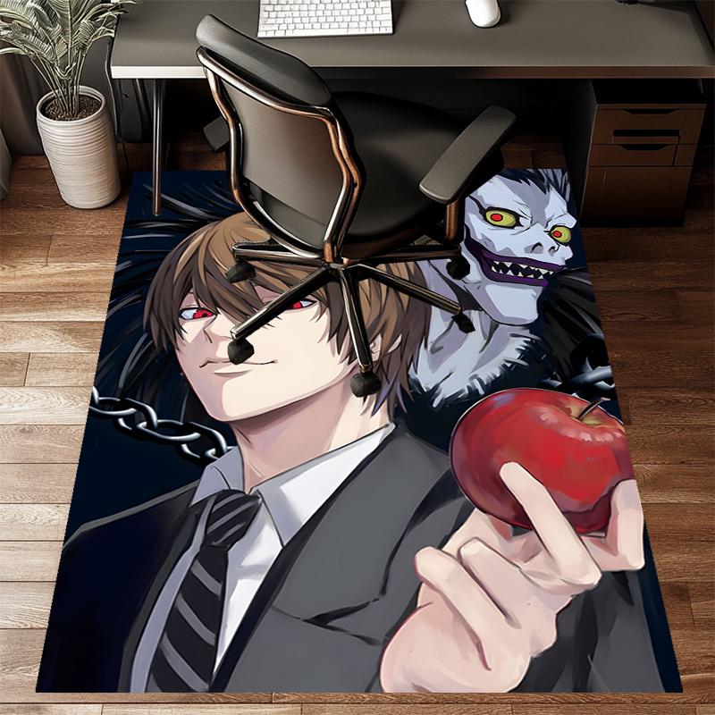 D-Death Note2Printed Area Rug Carpet for Bedroom Living Room Home Decor Rugs Mat Non Slip Mat Rug for Bedside
