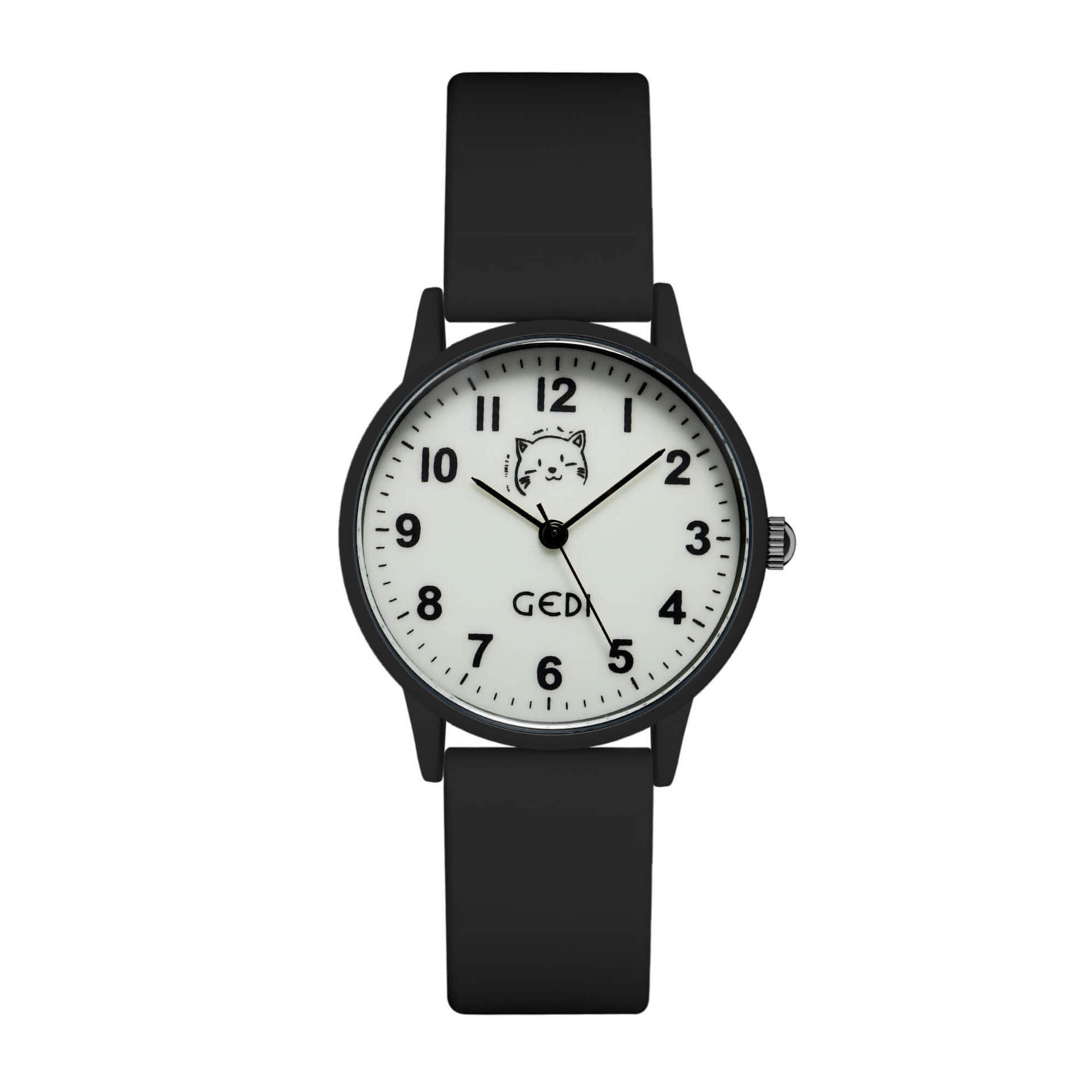 

Candy Color Silicone Student Watch Compact Cartoon Round Dial Quartz Watch Ladies Waterproof Watch