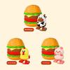 Interactive Burger Animal Toy Cute Animal Style Jumping Egg Toy Wind-Up Animal Toy  Prank Play
