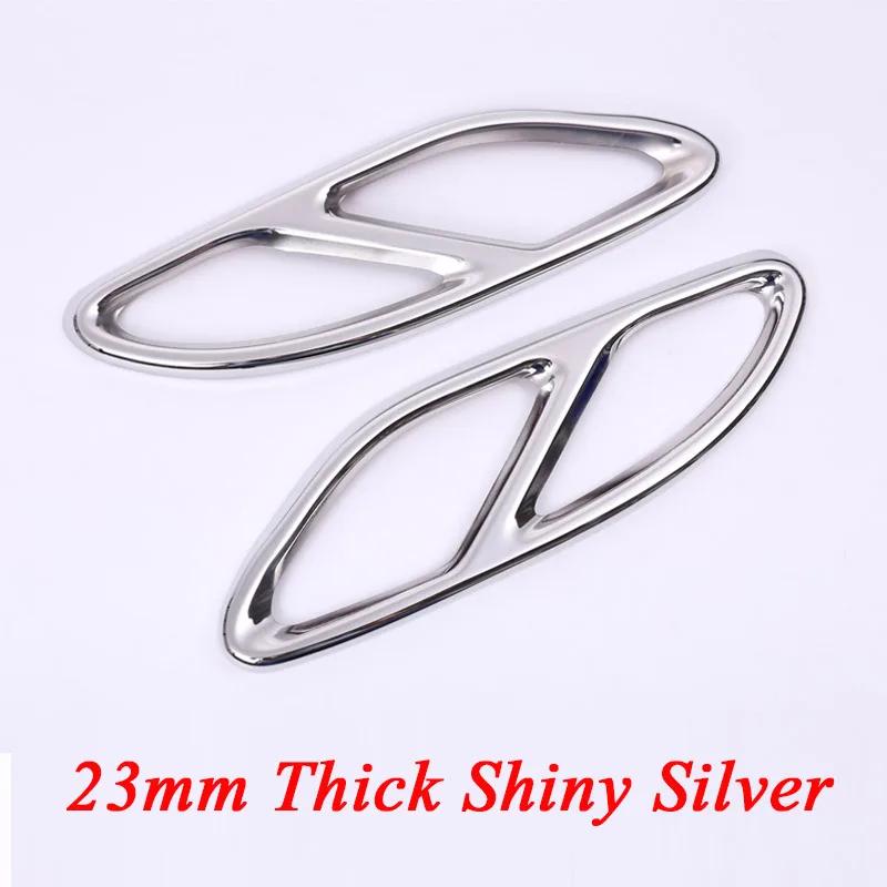 For Mercedes Benz GLC A B C E Class X253 W205 W213 W176 W177 W246 W247 2016- Car Exhaust Pipe Cover Trim Car Accessories
