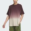 adidas Originals T Shirt Loose Fit Unisex Dark Umber Red JG1524
