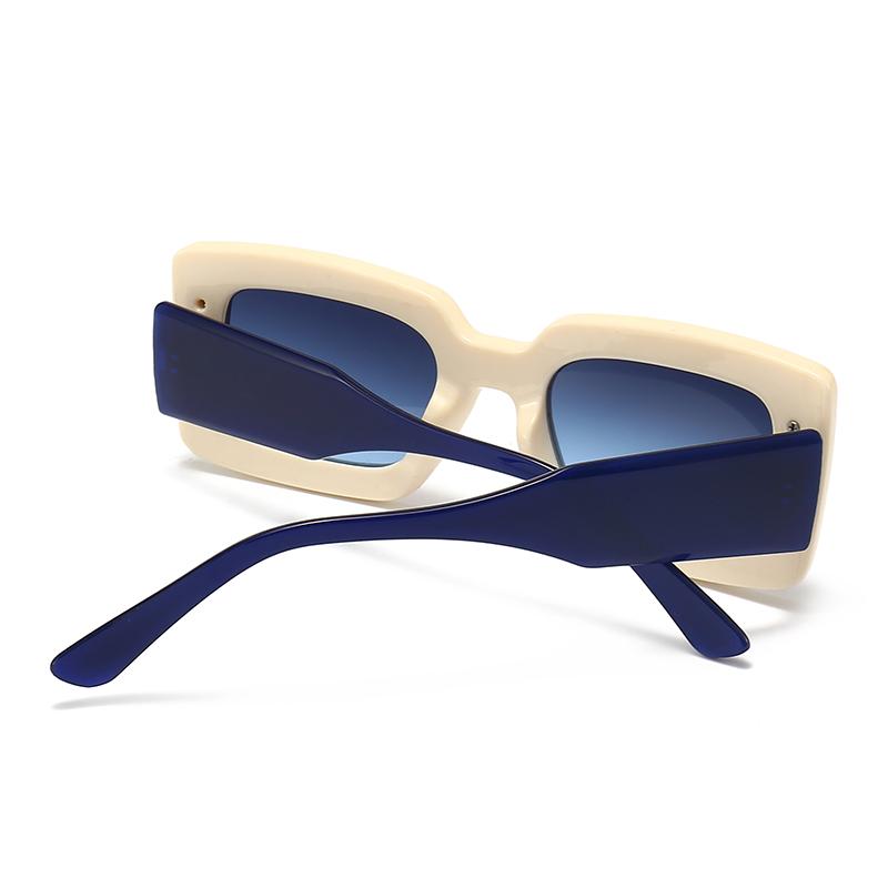 0041 Export Cross Border Narrow Sunglasses European American Street Photography Ins Popular Square Model
