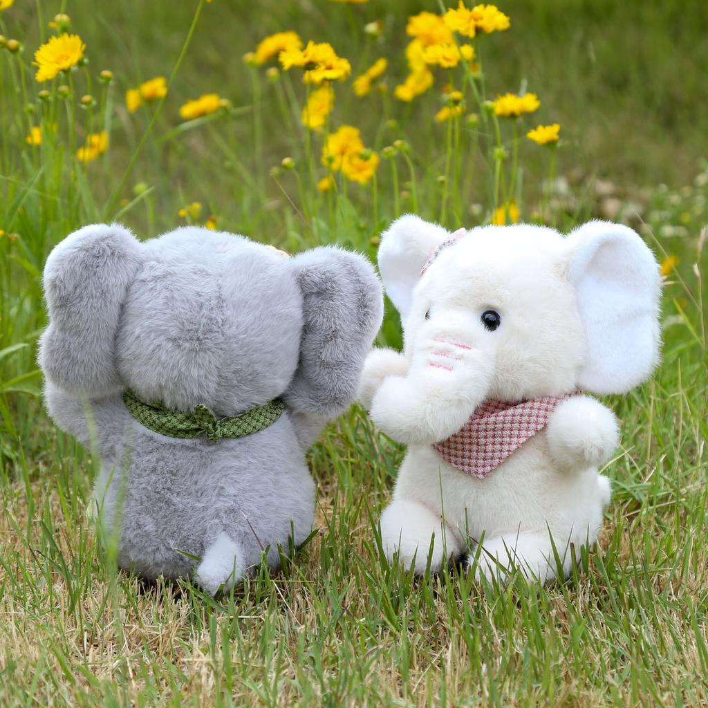 Scarf Elephant Plush Doll Cute Animal Plush Toy Doll Wedding Throwing Doll Children Gift