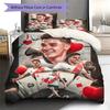 Julian Alvarez River Plate Carte da Poker Set Copripiumino Stampa 3D Set Biancheria da Letto Stella del Calcio Senza Imbottitura Decorazione Camera da Letto