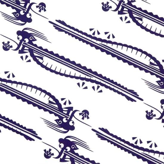 Dyeing Anbo Tenugui Hand Towel Zodiac Infinite Dragon Authentic Dyed Cotton Made in 35cm x 100cm "2024 Purple" 100% Tokuoka, Japan,