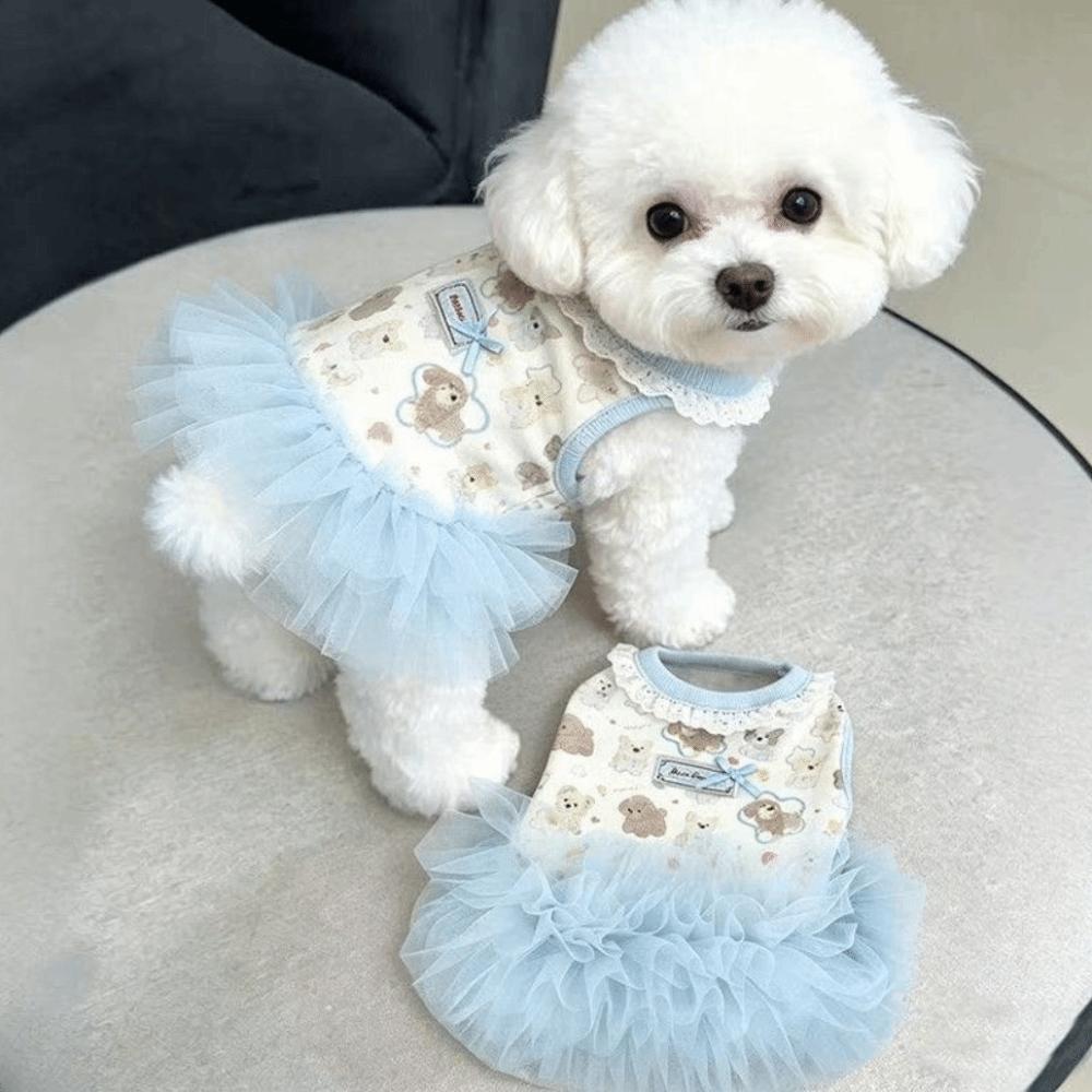 Soft Thin Summer Dog Dress Cute Style Princess Dress New Teddy Dog Skirt for Small Dogs