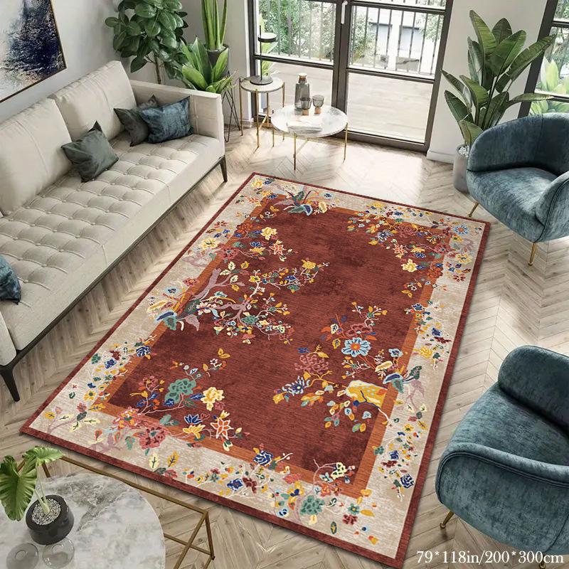 Retro Carpet Homestay Decoration Carpet Bedroom Bedside Carpet Living Room Study Room Carpet
