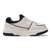 MLB Chunky Liner Synthetic Leather Color Block Lace-Up Versatile Comfortable Low-Top Kids Sneakers Kids sneakers Black White 7ASXJB24N-50WHS