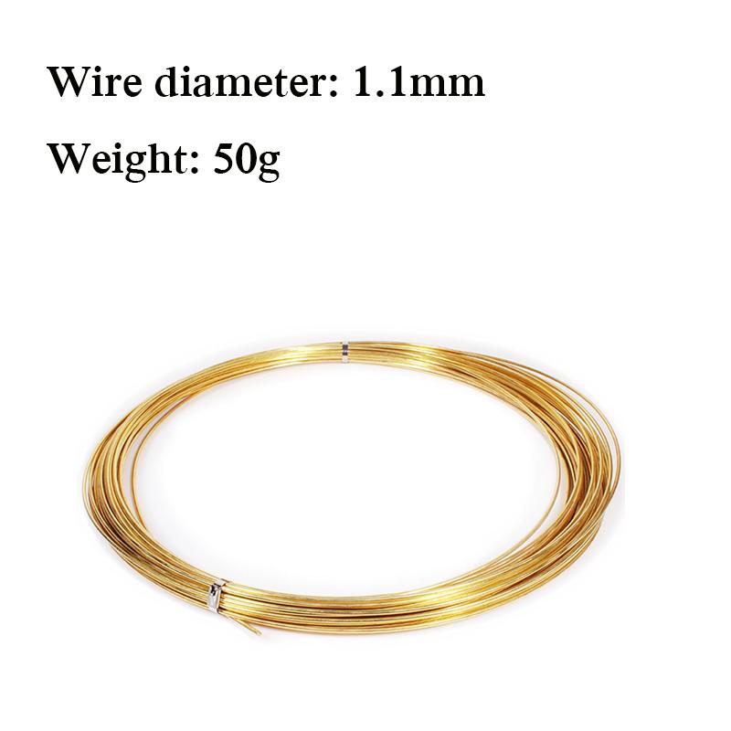 50g Solids Brass Wire 0.1mm 0.2mm 0.3mm 0.4mm 0.5mm 0.6mm 0.7mm 0.8mm 1mm 1.2mm Brass Wire Brass Metal Wire