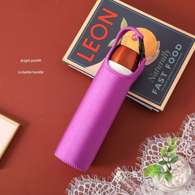 Baihui 500ml Large-Capacity Thermos Cup Cover for Adults, Portable Hand-Held Cross-Body Protective Cover, Anti-Fall