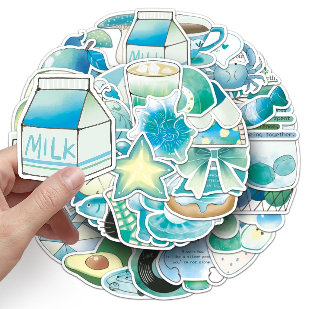 50 Salt-type Graffiti Stickers Personalized Small Fresh Hand-painted Decorative Mobile Phone Water Cup Stickers Waterproof