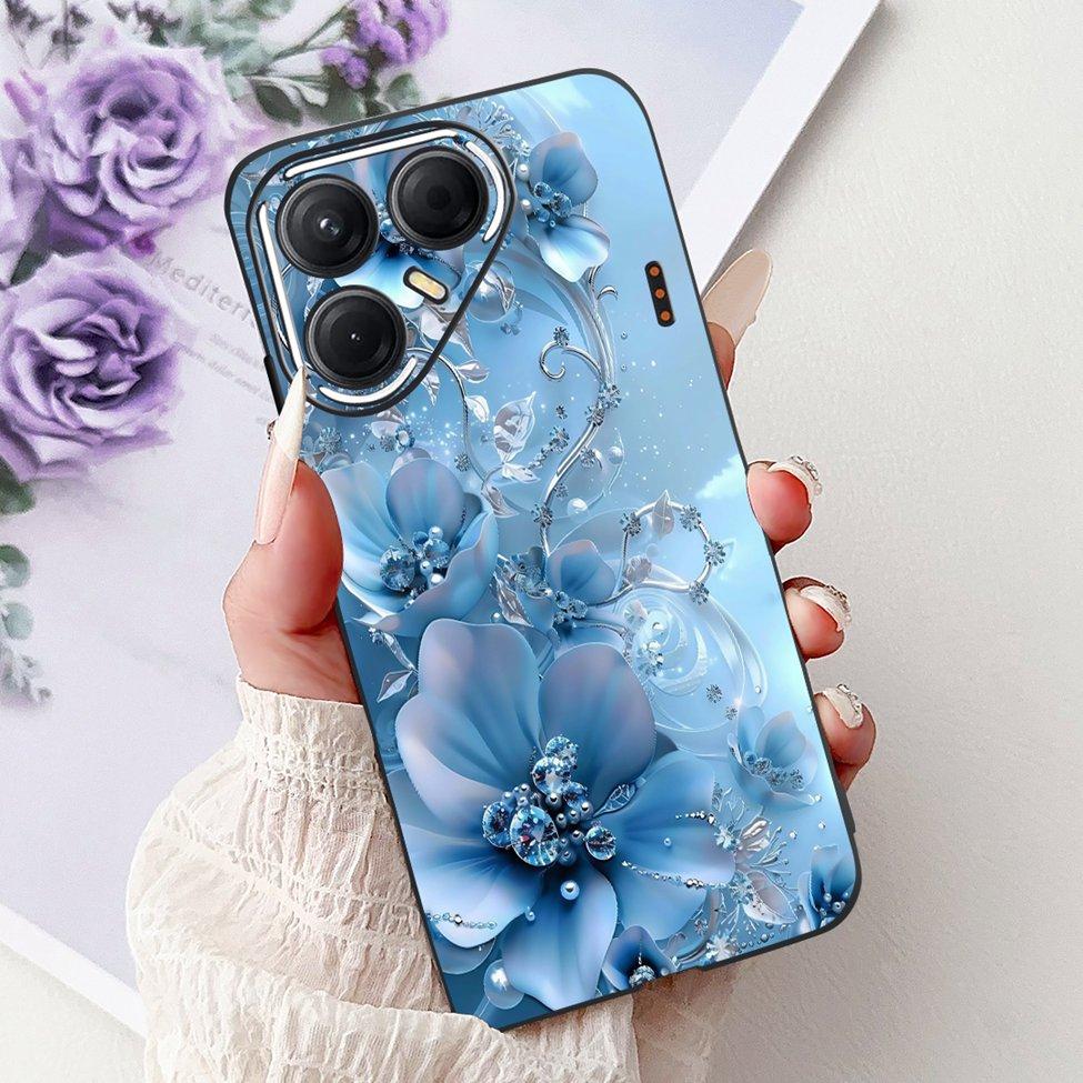 For Tecno Pova 7 5G Cover Case LJ7 Luxury Butterfly Love Fashion Flowers Cool Lion Painted Phone Case For Techno Pova7 5G Bumper