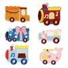 6 Pcs Cartoon Car Embroidered Patches Lovely Toy Car Iron On Patches Clothing Patches Sewing Patches for Clothes Bag