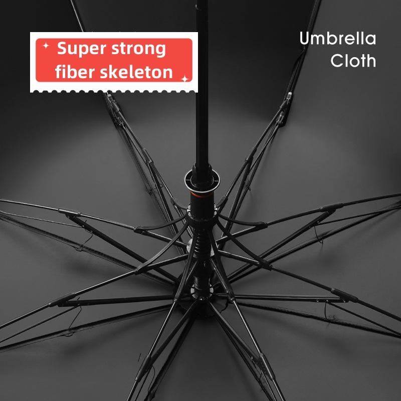 High end two fold loop buckle hook for men's automatic folding oversized Japanese and Korean style umbrellas