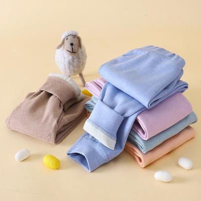 Children's Wool Silk Knee Pad Warm Pants - Thick Inner Layer for Autumn/Winter, Unisex