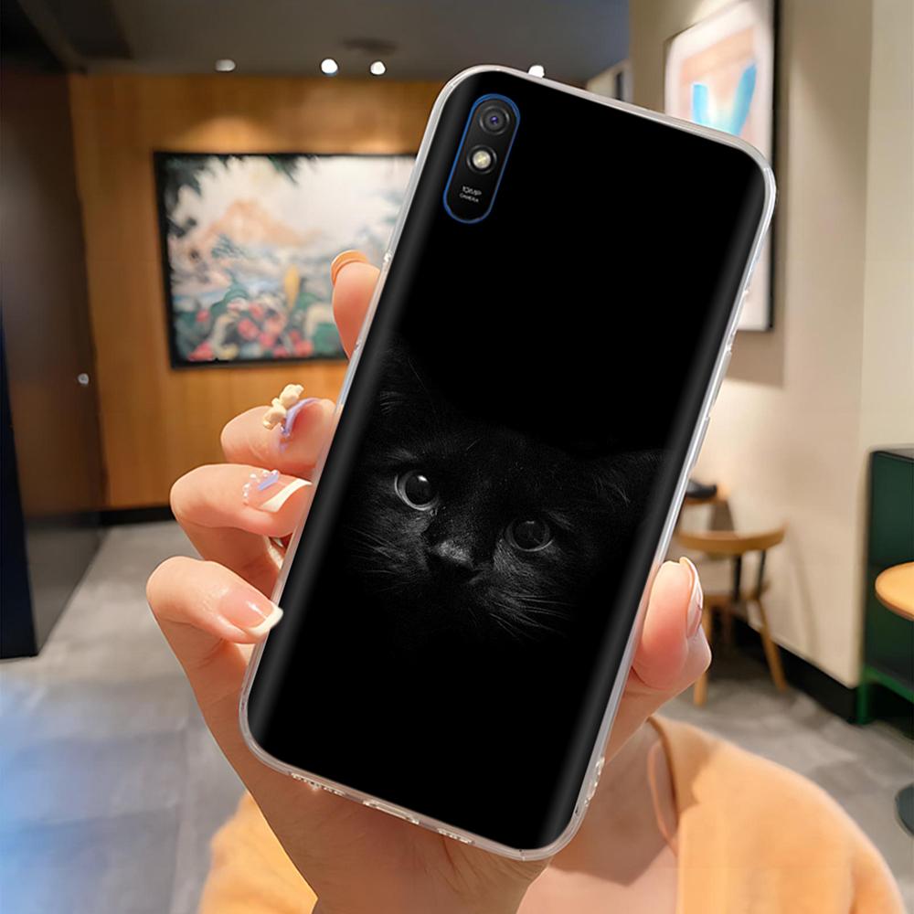 For Redmi 9A Case Cute Housing For Redmi 9AT Phone Case Lovely Cartoon Soft TPU Transparent Silicone Bumper For Xiaomi Redmi 9A