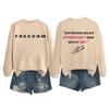 Women's Fashion Casual Long Sleeve Printed Round Neck Sweatshirt Top