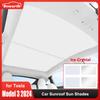 Sunroof Sunshades For Tesla Model 3+ Highland 2024 Ice Crystal Cloth Buckle Skylight Sun Shade Front Rear Glass Model3 Accessory