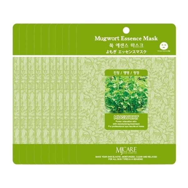 

[100 sheets] Mugwort Skin Soothing Cleansing Firming Essence Mask Sheet Pack_18565305_634664