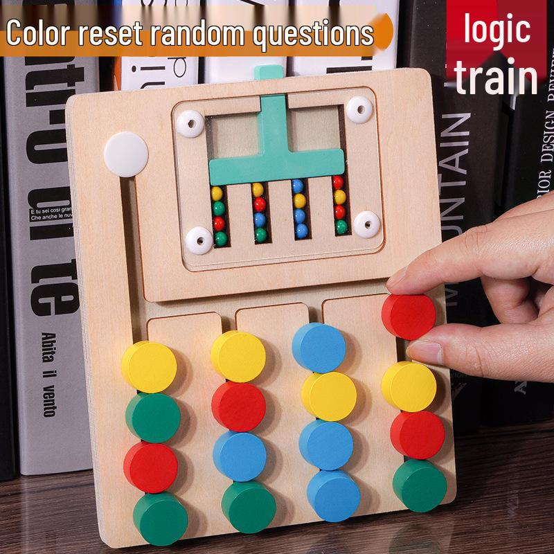 

Children’s Four-Color Maze Game: Montessori Parent-Child Logical Thinking Toy