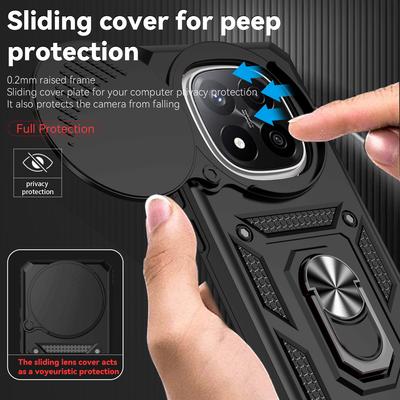 Finger Ring Holder Case for Redmi Note 15 Pro 5G Note15 Note14 Note 14 Pro Plus 4G Heavy Drop Protection Hard Cover Capa