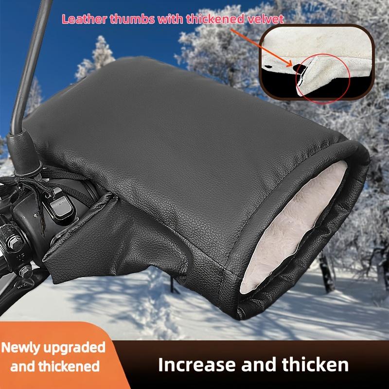 Extra-Large Thickened Winter Motorcycle and Bicycle Handlebar Covers