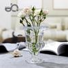 European Luxury Roman-Style High-Foot Lantern Vase: Transparent Flower Vase & Candle Holder for Bedrooms
